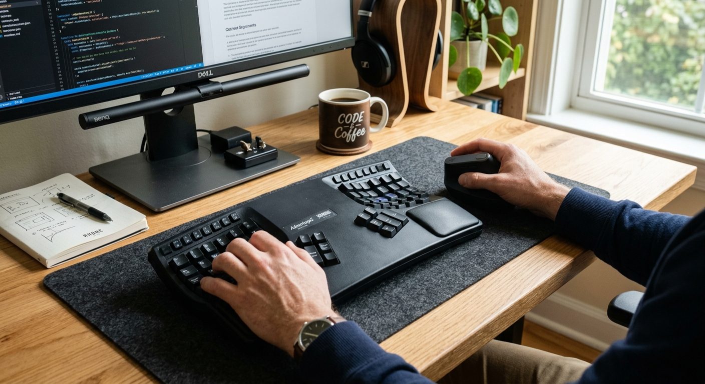 Arbejdsskrivebord hjemme: Møbler og setup